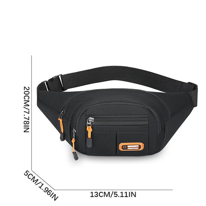 Multifunctional Mobile Waist Bag for Men and Women - Large Capacity, Splash-Resistant, Durable for Business and Construction Use