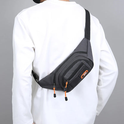 Multifunctional Mobile Waist Bag for Men and Women - Large Capacity, Splash-Resistant, Durable for Business and Construction Use