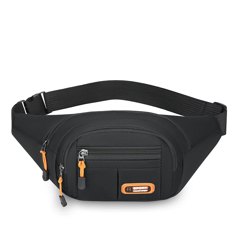 Multifunctional Mobile Waist Bag for Men and Women - Large Capacity, Splash-Resistant, Durable for Business and Construction Use