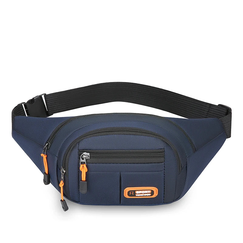 Multifunctional Mobile Waist Bag for Men and Women - Large Capacity, Splash-Resistant, Durable for Business and Construction Use